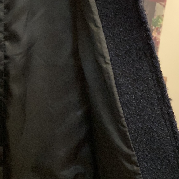 MANGO last 2 🔥 wool blend tweed collarless coat blogger zara competitor brand - Picture 5 of 7